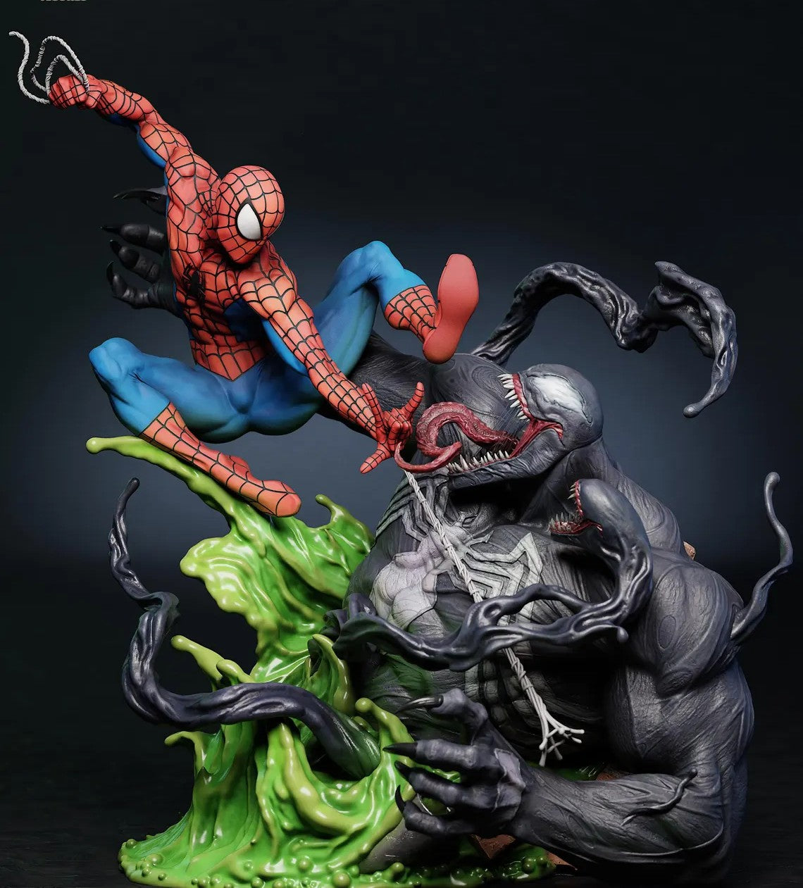 Estátua Colecionador - Spider-Man vs Venom