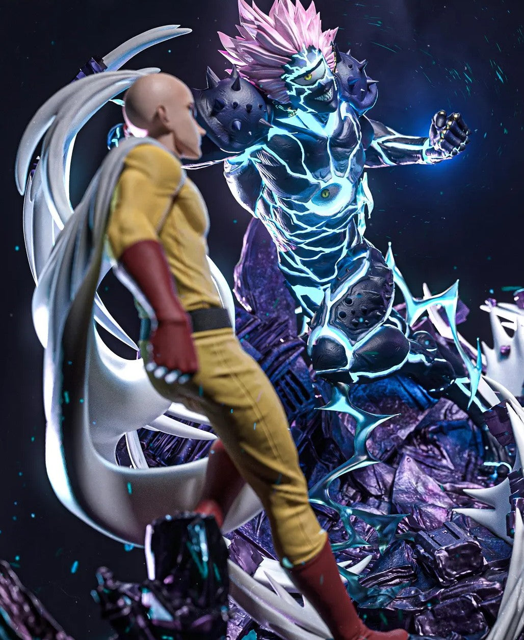 Estátua Colecionador - Saitama vs Boros