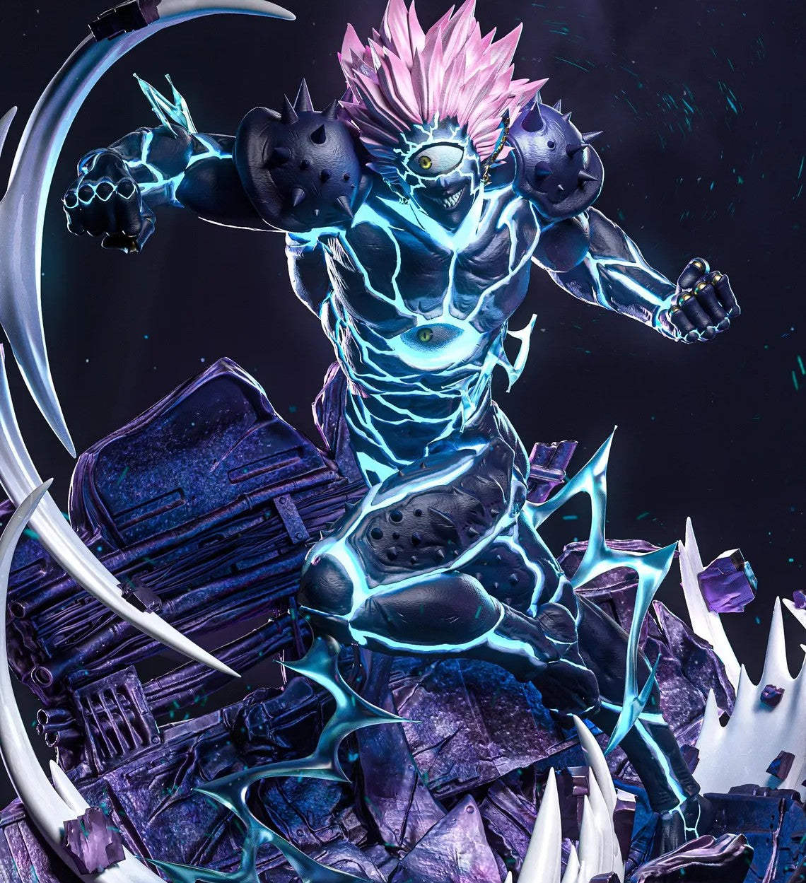 Estátua Colecionador - Saitama vs Boros