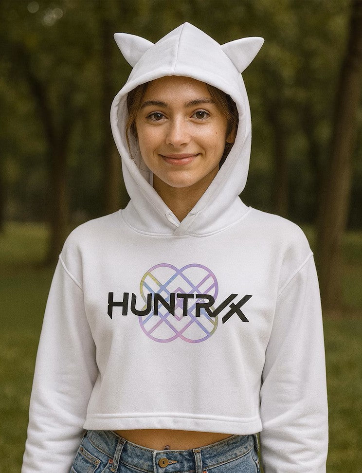 Blusa curta com Capuz KPop Huntrix