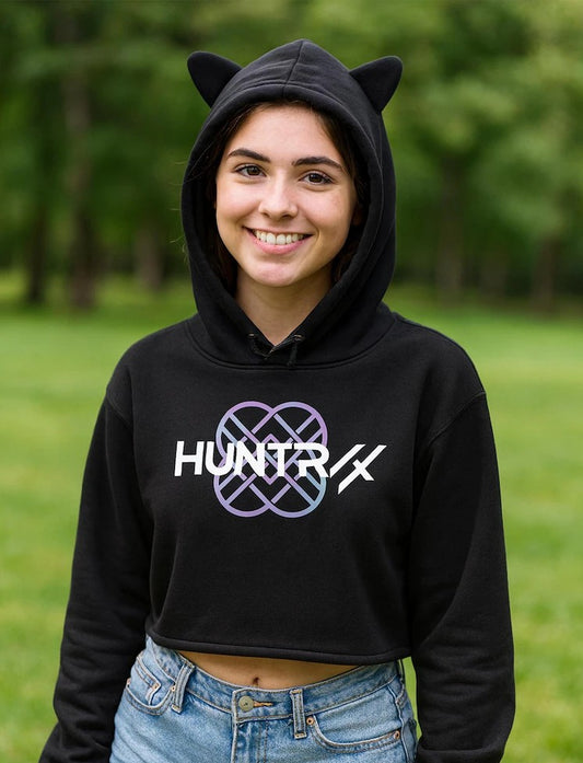 Blusa curta com Capuz KPop Huntrix
