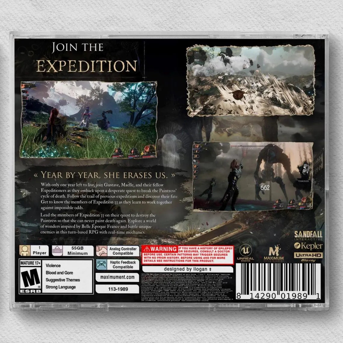 PS1 Cover - Clair Obscur: Expedition 33