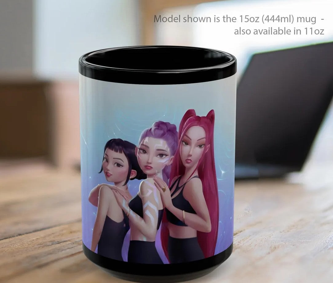Caneca Huntrix B/P - KPop Demon Hunters
