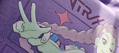 Roupa KPop Huntrix - Hoodie Roxo