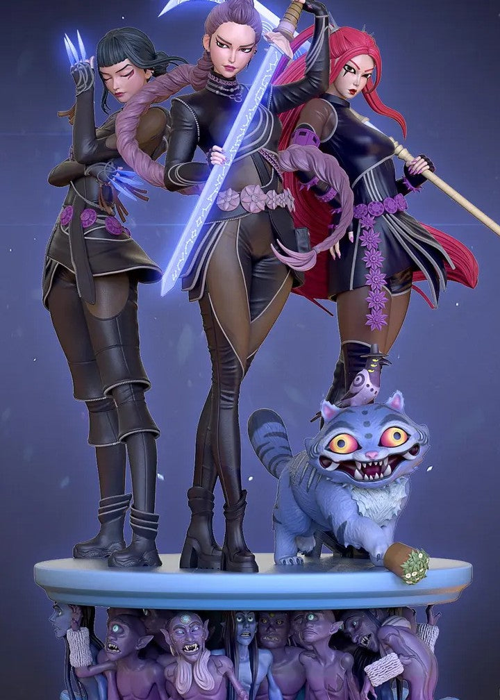 Estátua Colecionador - KPop Demon Hunters v2