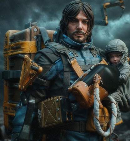 Estátua Colecionador - Sam Porter Bridges Death Sranding 2