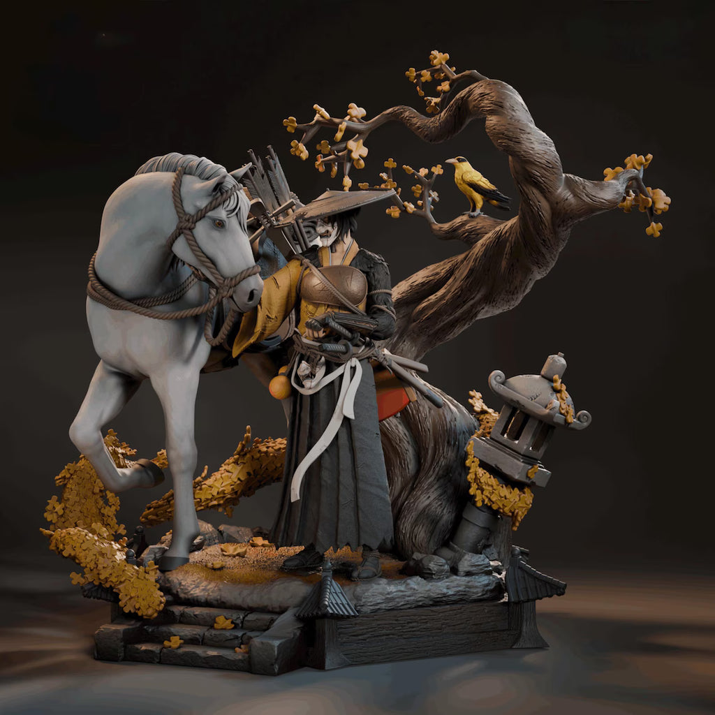 Estátua Colecionador - Atsu Ghost of Yotei v2