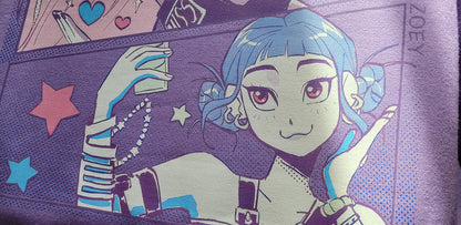 Roupa KPop Huntrix - Hoodie Roxo