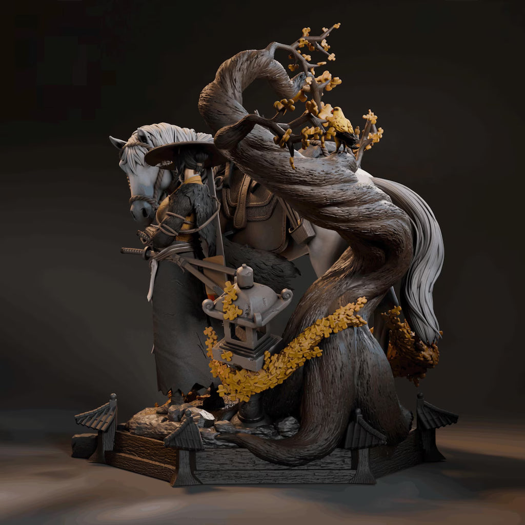 Estátua Colecionador - Atsu Ghost of Yotei v2