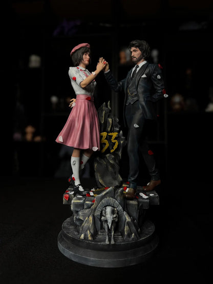 Estátua Colecionador - Gustave & Sophie - Clair Obscur: Expedition 33