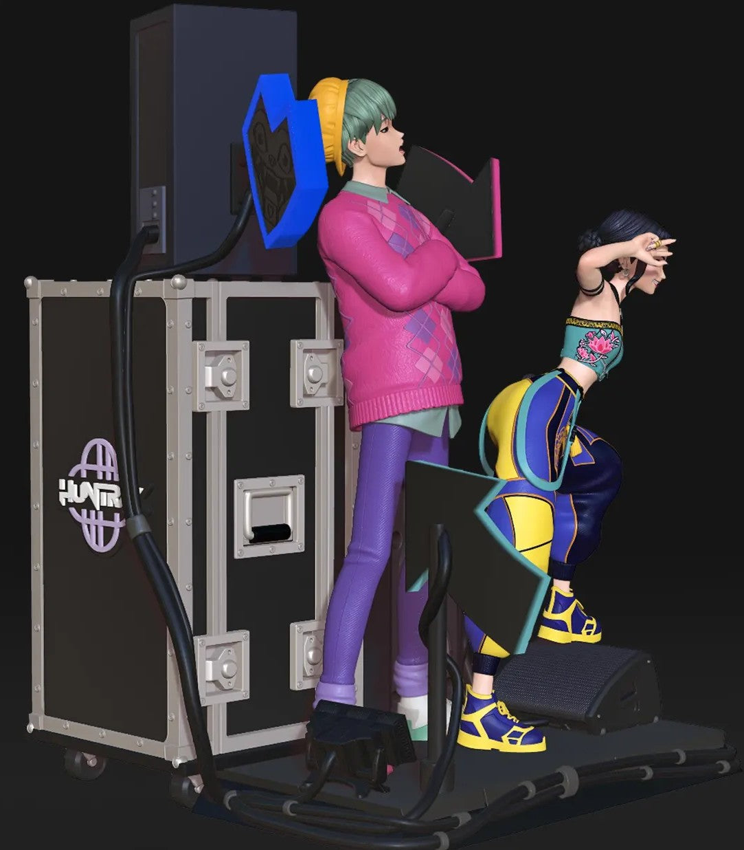 Estátua Colecionador - Zoey & Baby Saja KPop