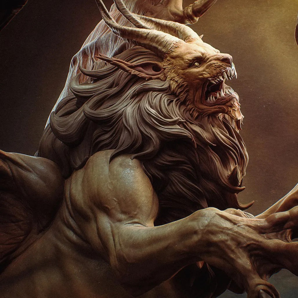 Estátua Colecionador - Ciri vs Manticore