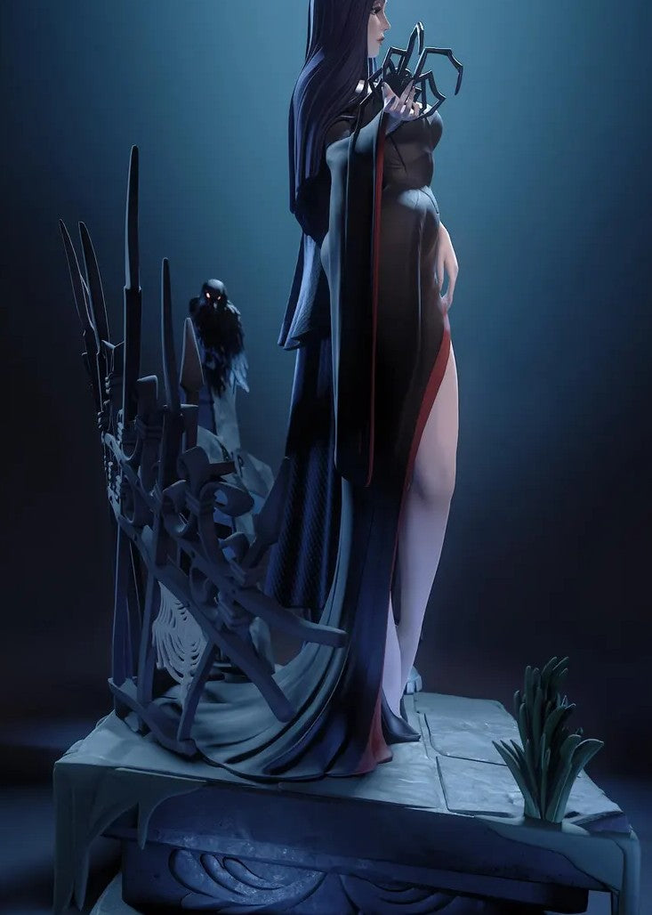 Estátua Colecionador - Wednesday & Morticia - A Família Addams