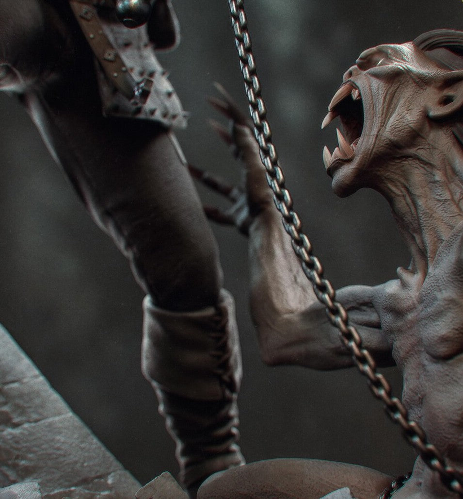 Estátua Colecionador - Geralt Série de livros The Witcher