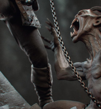 Estátua Colecionador - Geralt Série de livros The Witcher