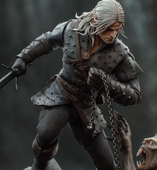 Estátua Colecionador - Geralt Série de livros The Witcher