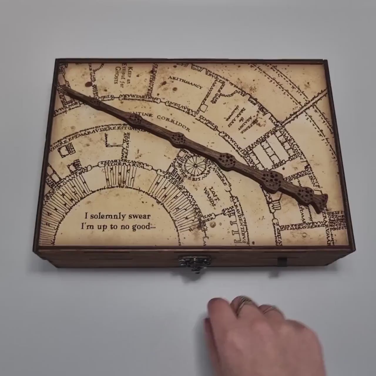 Personalized Magic Box - Harry Potter Footprint Map