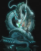 Estátua Colecionador - Chihiro & Haku