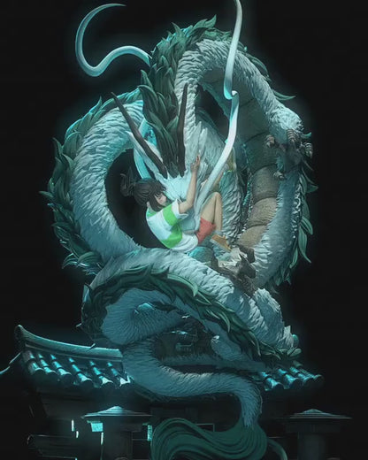 Estátua Colecionador - Chihiro & Haku