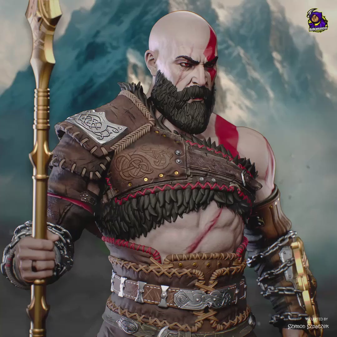 Estátua Colecionador - Kratos